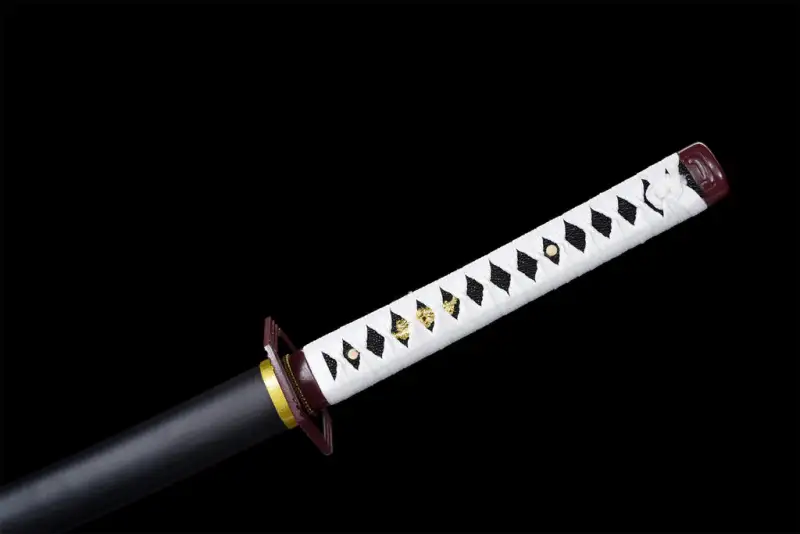 Anime Sword,Roasted Black Blade,Anime Cosplay,Japanese Samurai Sword,Real Handmade anime Katana,High-carbon steel,Full Tang