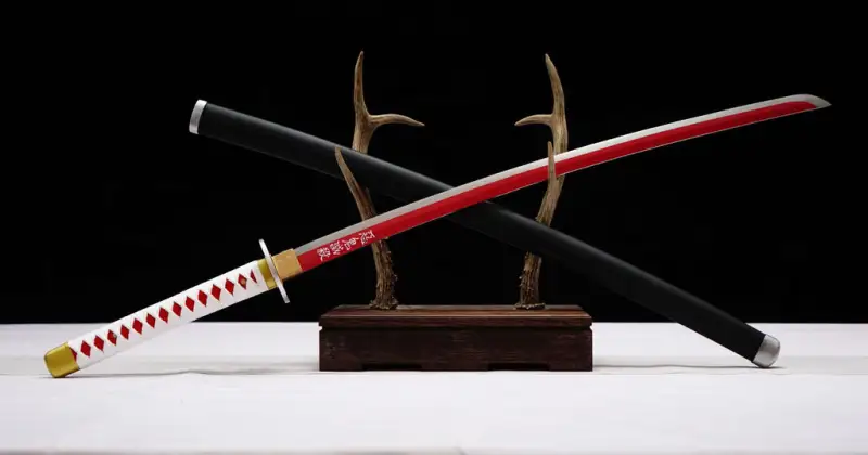 Anime Sword,Tsuyuri Kanao Anime Cosplay,Japanese Samurai Sword,Real Handmade anime Katana,High-carbon steel