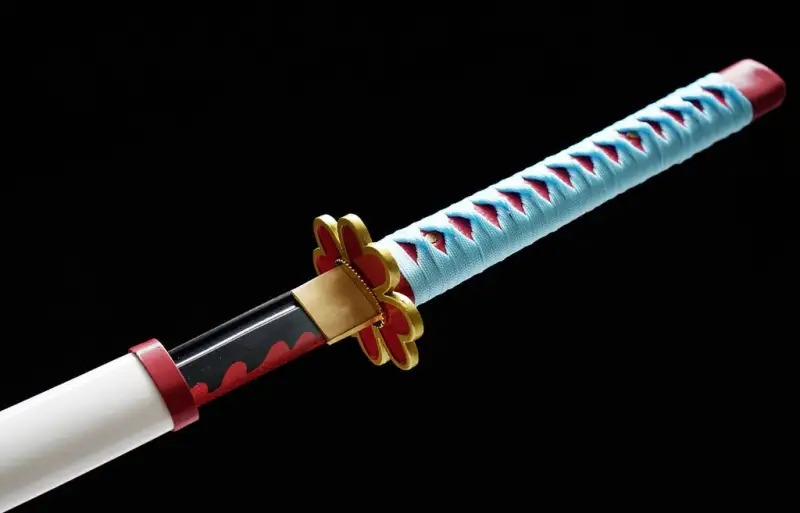 Anime Sword,Kanroji Mitsuri Anime Cosplay,Japanese Samurai Sword,Real Handmade anime Katana,High-carbon steel