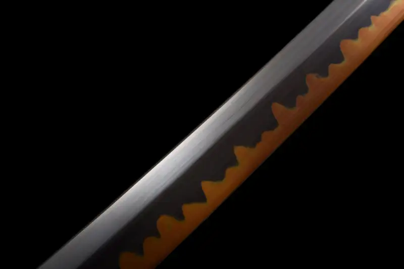 Demon Slayer Cosplay Anime Swords T10 Steel Clay Tempered with Hamon Handmade Katana Sword Real Japanese Samurai Sword