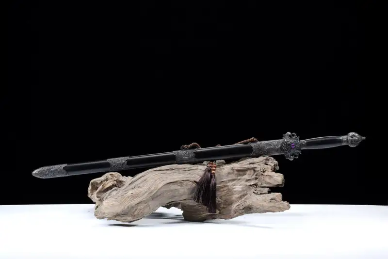 Red Phoenix Sword,Real Sword,Handmade Chinese Sword,Hundred steelmaking pattern steel,Longquan sword