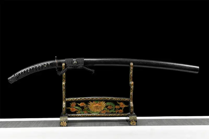 Rurouni Kenshin Katana Sword,Curved Handle Japanese Samurai Sword,Real Handmade Katana,Clay tempered t-10 steel with hamon