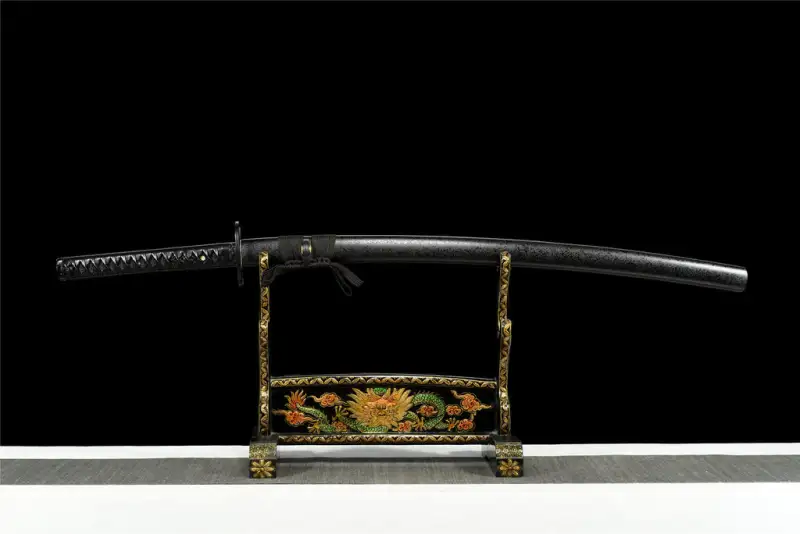 Handmade Deadpool Katana Set Black Double Ninja Katana Swords With Carrying Back Strap Real Japanese Samurai Sword Set High Manganese Steel