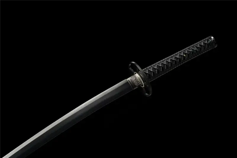 Handmade Deadpool Katana Set Black Double Ninja Katana Swords With Carrying Back Strap Real Japanese Samurai Sword Set High Manganese Steel