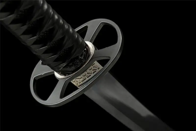 Handmade Deadpool Katana Set Black Double Ninja Katana Swords With Carrying Back Strap Real Japanese Samurai Sword Set High Manganese Steel