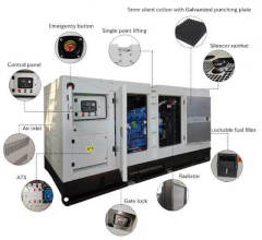 200KVA 160KW silent diesel generator 60HZ