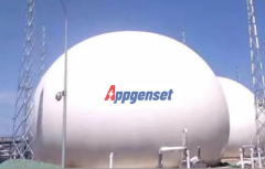 biogas storage for double membrane