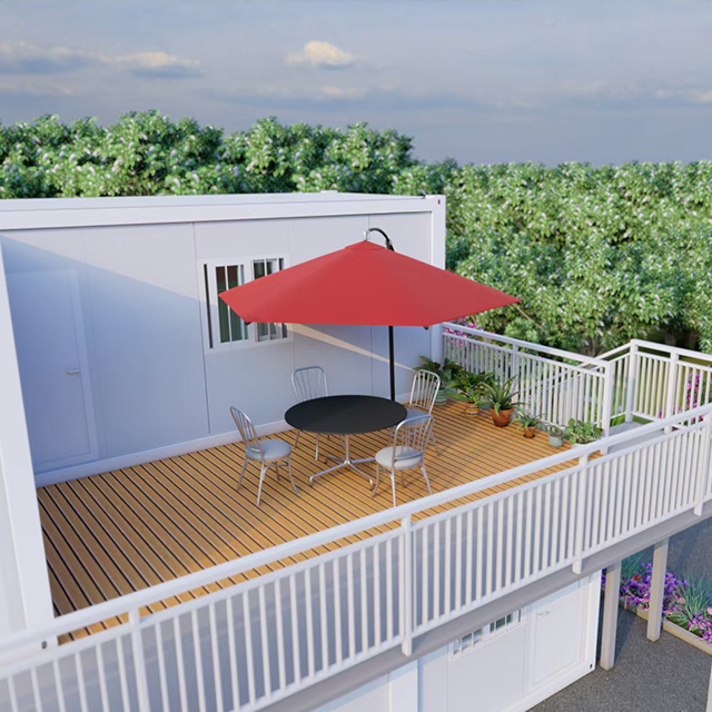 Pre Fabricated Coffee Shop Shipping Container House