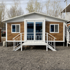 20ft Expandable House With Entrance Balcony And Triangular Roof