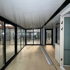 20ft Expandable House Single Wing Glass Wall