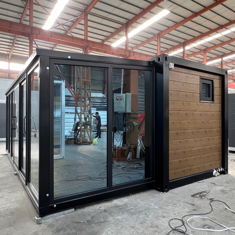 20ft Expandable House Single Wing Glass Wall