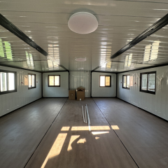 30ft Expandable House Large Room With Black Frame And White Wall Panels