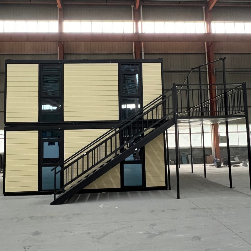 2 Floors 20ft Expandable House Yellow Wall Panel