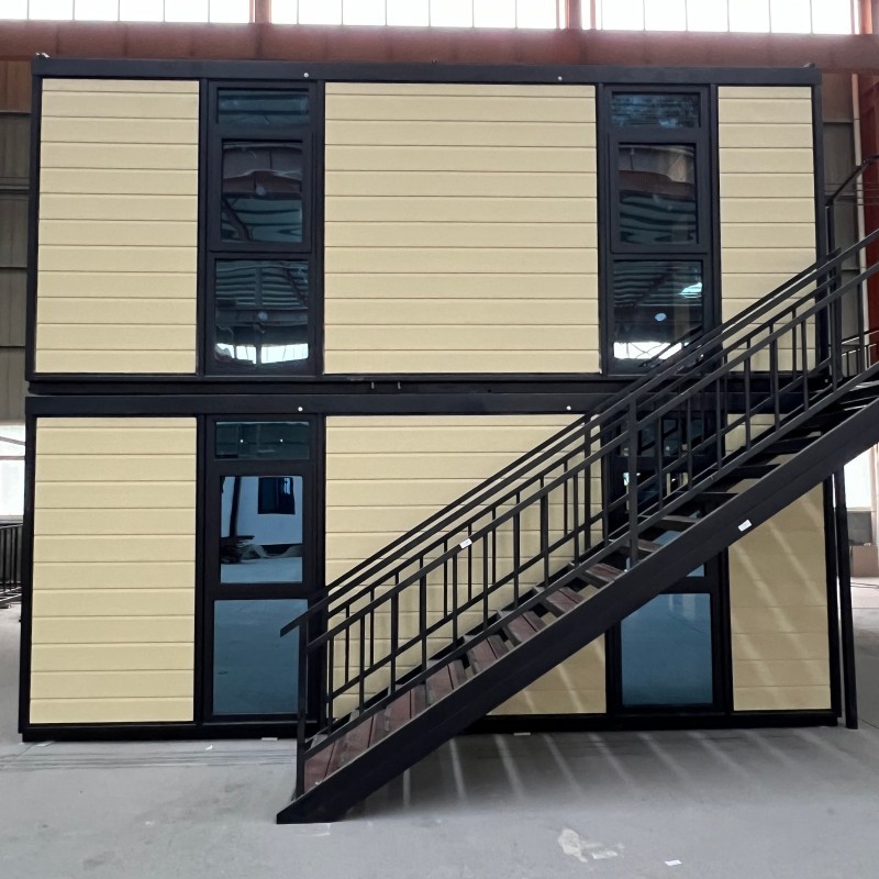 2 Floors 20ft Expandable House Yellow Wall Panel