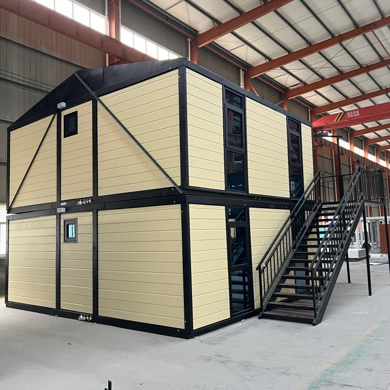 2 Floors 20ft Expandable House Yellow Wall Panel