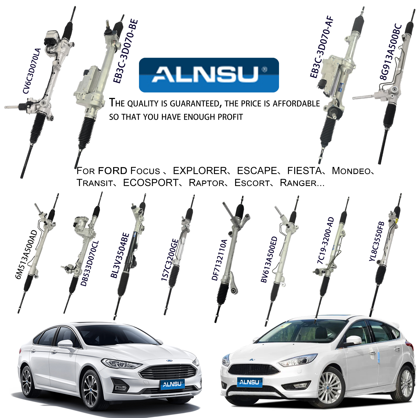 High Quality Auto Car Prats Hydraulic New High Quality Steering Rack For FORD EDGE 07 7T4Z3504A 9A13-3200-AB