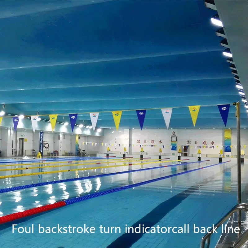Warning Lines for Swimming Competitions
