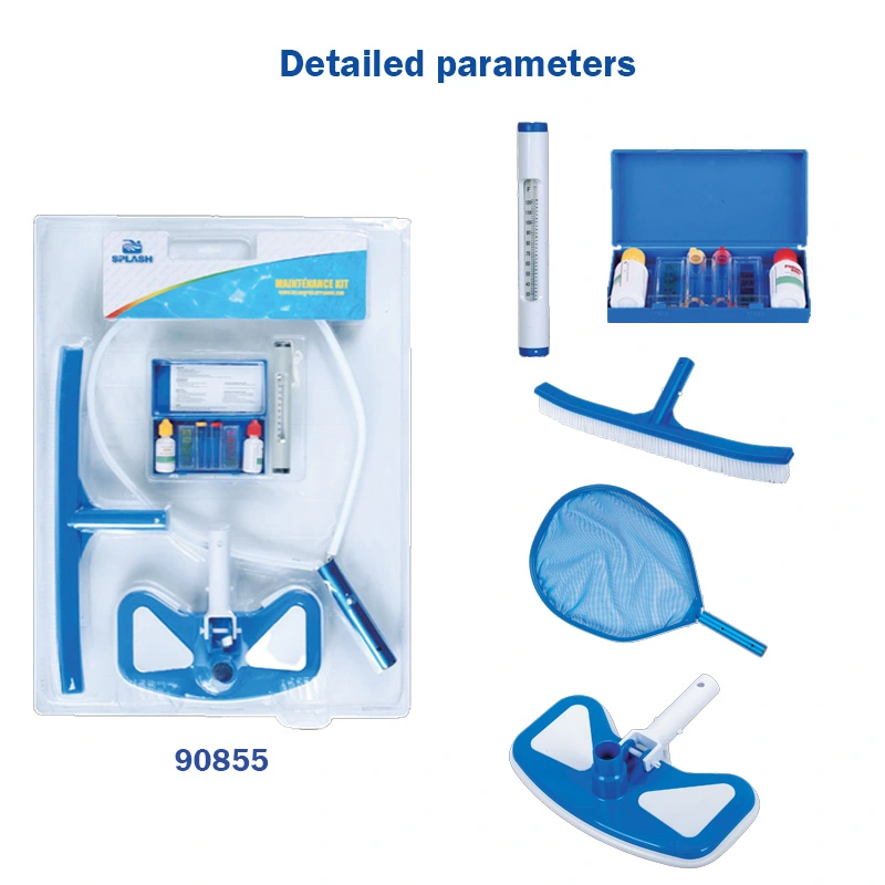 Maintenance Kit with Pool Skimmer Net, Vacuum Head and Floating Dispenser for Swimming Pool Cleaning，Etc