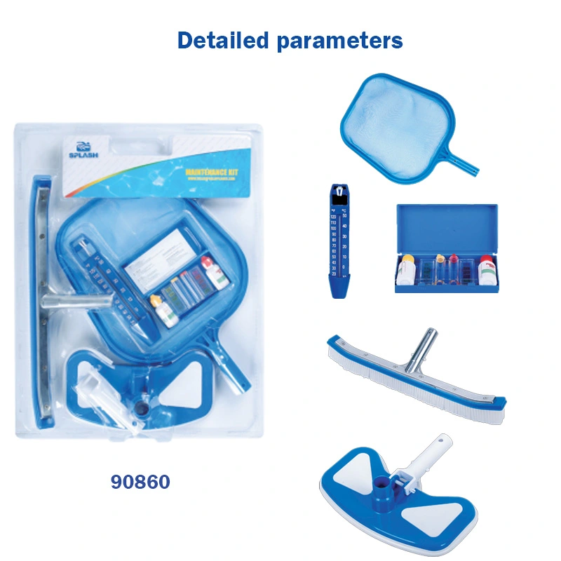 Maintenance Kit with Pool Skimmer Net, Vacuum Head and Floating Dispenser for Swimming Pool Cleaning，Etc