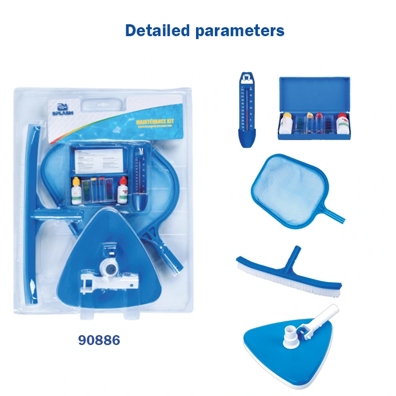 Maintenance Kit with Pool Skimmer Net, Vacuum Head and Floating Dispenser for Swimming Pool Cleaning，Etc