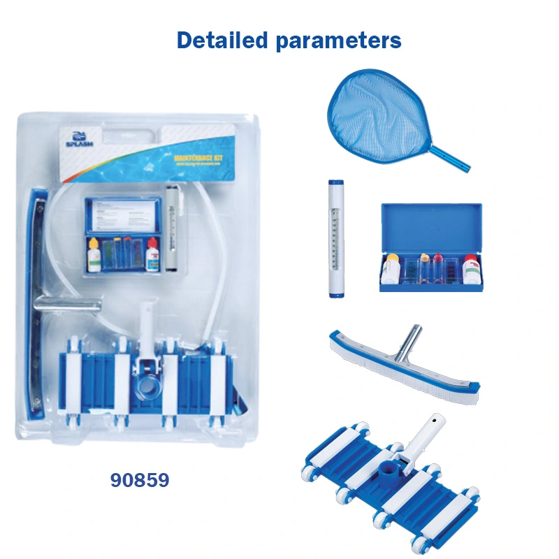 Maintenance Kit with Pool Skimmer Net, Vacuum Head and Floating Dispenser for Swimming Pool Cleaning，Etc