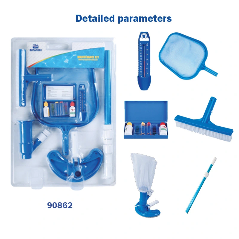 Maintenance Kit with Pool Skimmer Net, Vacuum Head and Floating Dispenser for Swimming Pool Cleaning，Etc