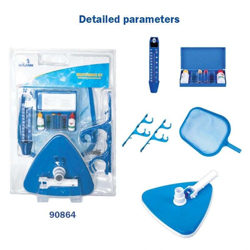 Maintenance Kit with Pool Skimmer Net, Vacuum Head and Floating Dispenser for Swimming Pool Cleaning，Etc
