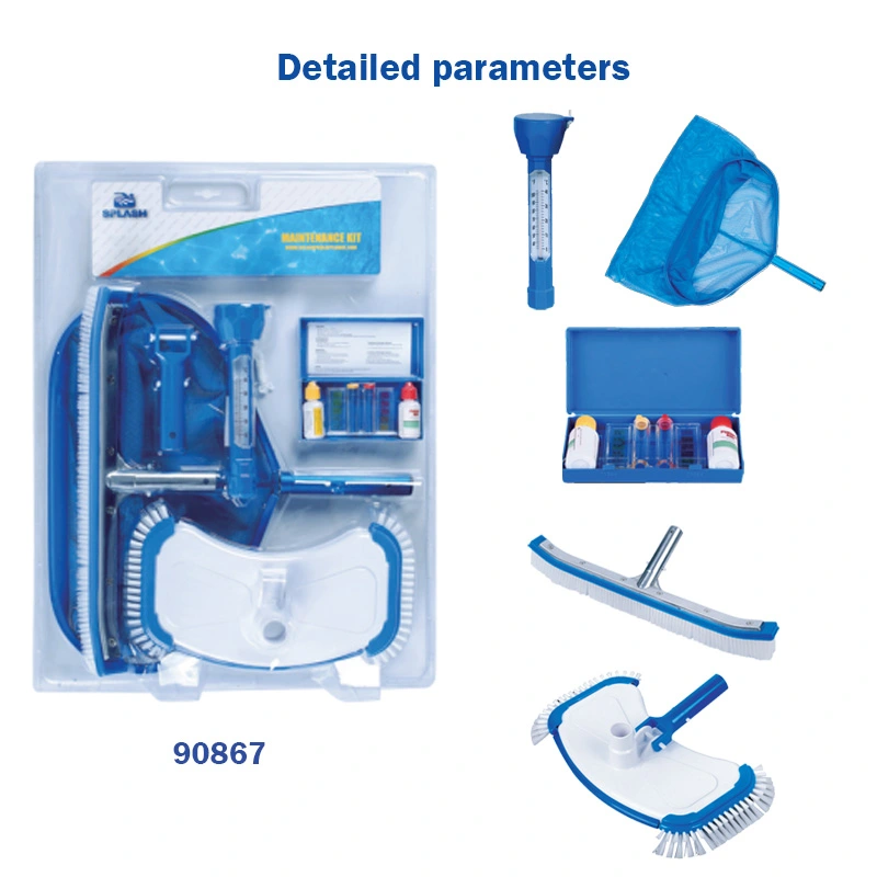 Maintenance Kit with Pool Skimmer Net, Vacuum Head and Floating Dispenser for Swimming Pool Cleaning，Etc