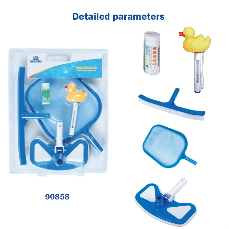 Maintenance Kit with Pool Skimmer Net, Vacuum Head and Floating Dispenser for Swimming Pool Cleaning，Etc