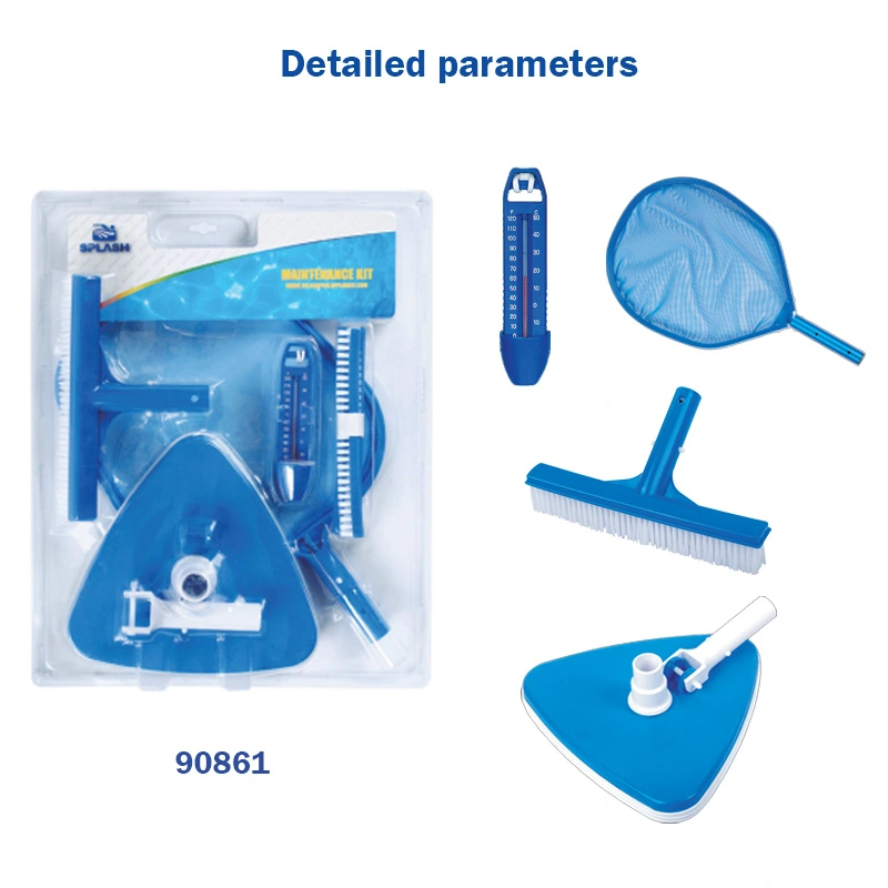 Maintenance Kit with Pool Skimmer Net, Vacuum Head and Floating Dispenser for Swimming Pool Cleaning，Etc
