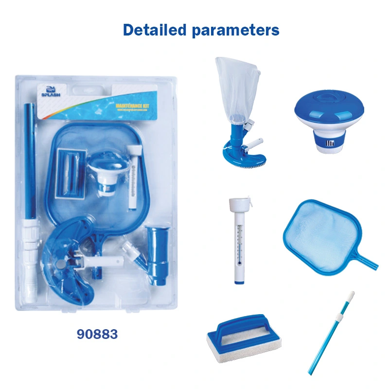 Maintenance Kit with Pool Skimmer Net, Vacuum Head and Floating Dispenser for Swimming Pool Cleaning，Etc