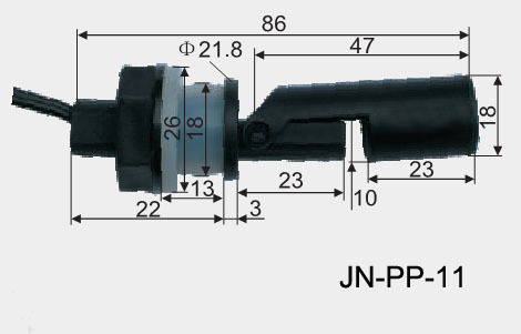 Miniature Plastic Float Switch JN-PP-11