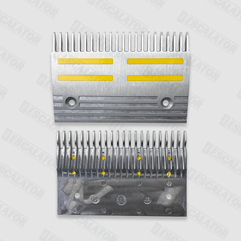 KM51150994V000 Escalator  Comb Plate WITH YELLOW PLASTIC EJV-C LHS