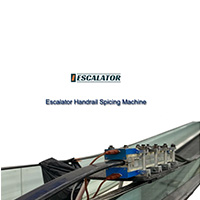 Escalator handrail splicing machine