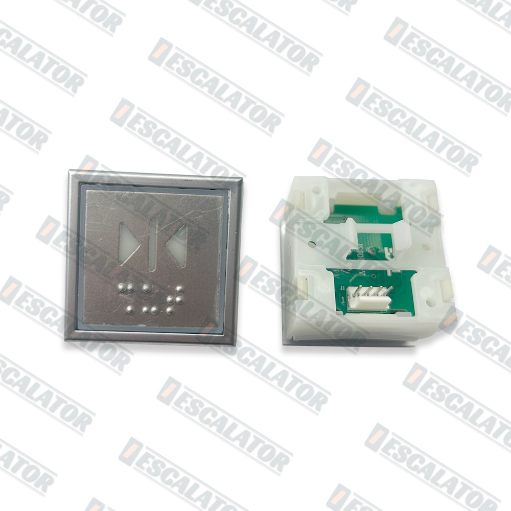 Elevator Push Button 4pins Blue Led With Braille