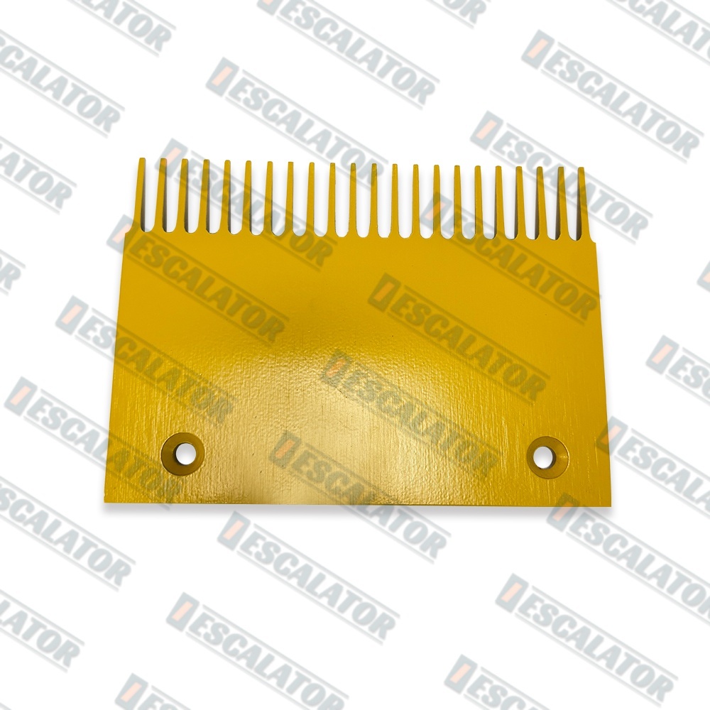 XAA453AV2 Travelator Comb Plate MID Silver L=199.7mm,22Teeth Yellow
