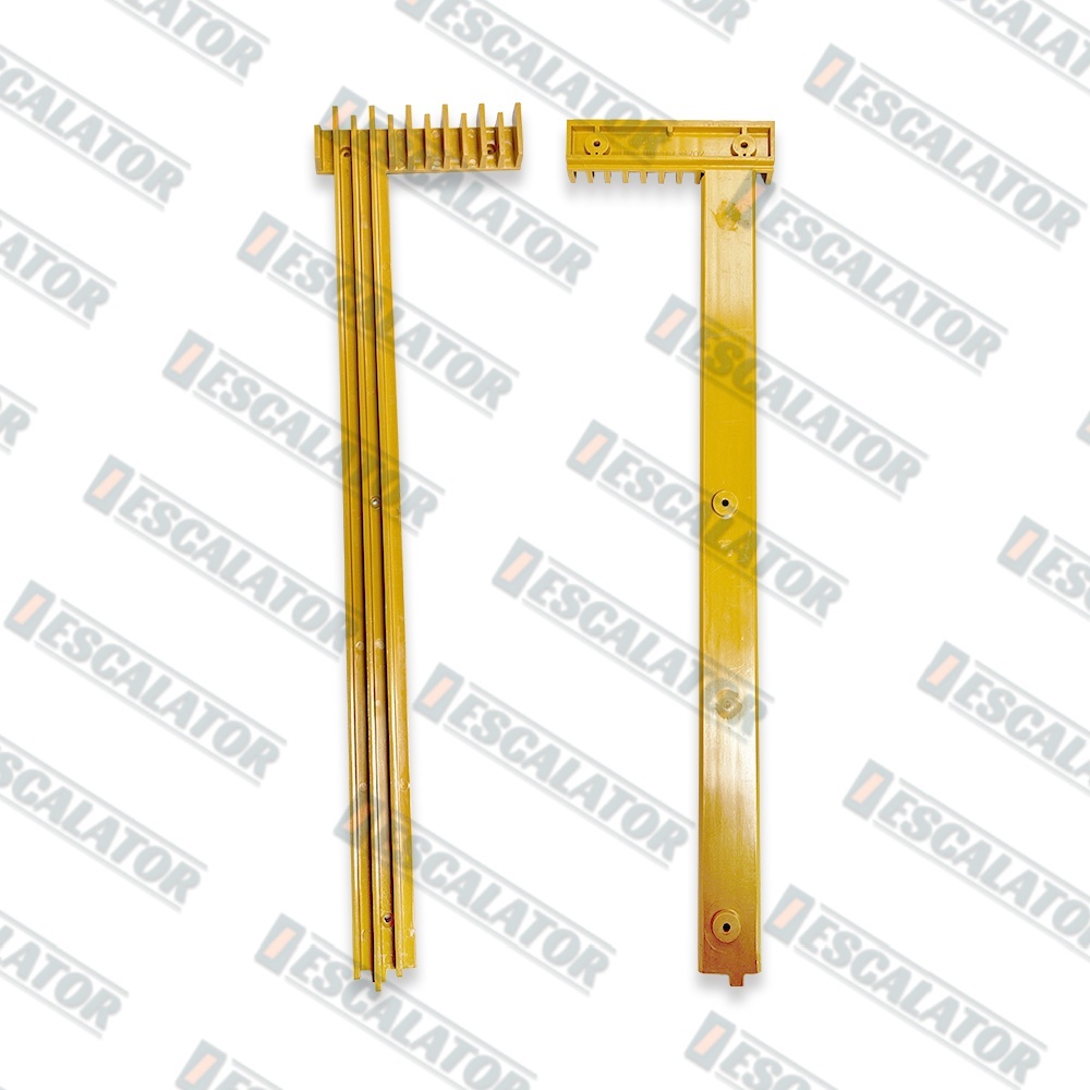 J619003B202 Escalator Step Demarcation Left Yellow 6teeth L=405mm