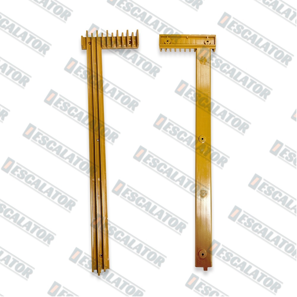 J619003B203 Escalator Step Demarcation Left Yellow 5teeth L=405mm