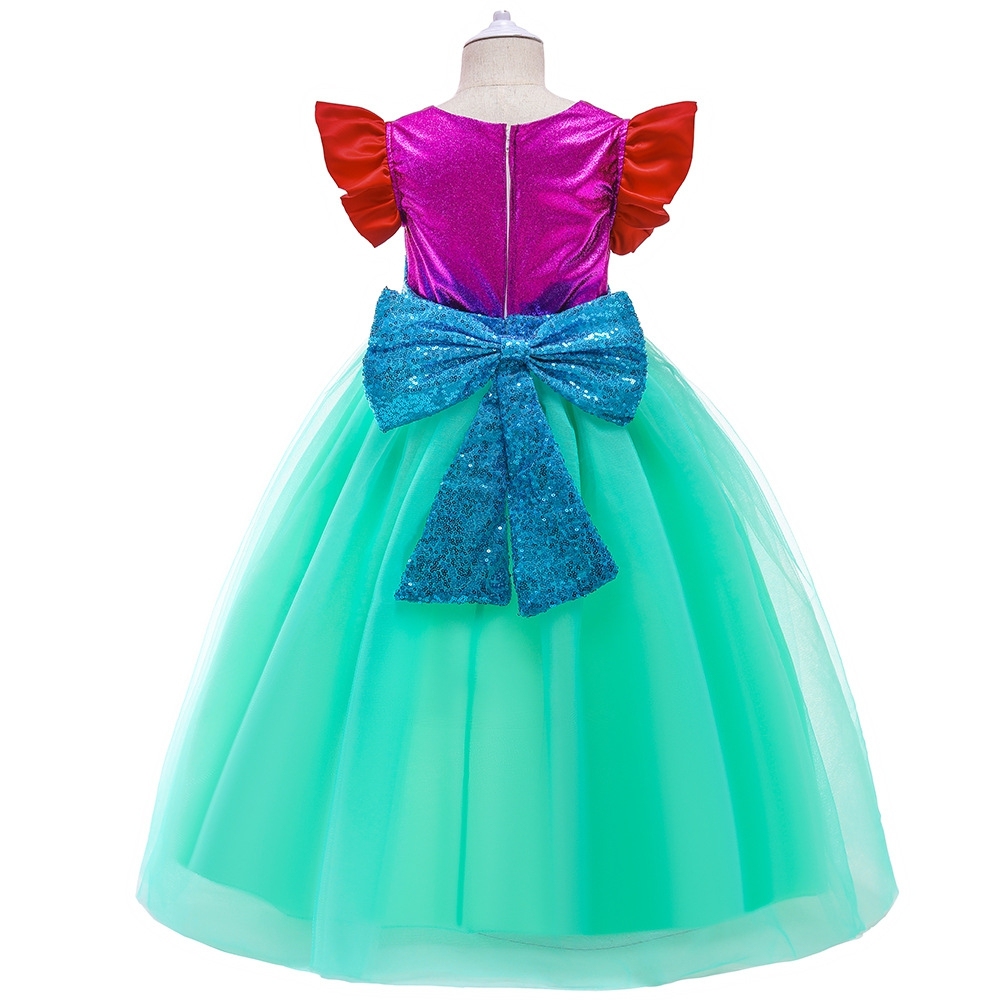 Enchanting Children's Fairy Tale Princess Dress - Glittering Tulle Skirt, Sparkly Sequin Accents, Magical Mermaid & Fantasy Designs for Special Occasions