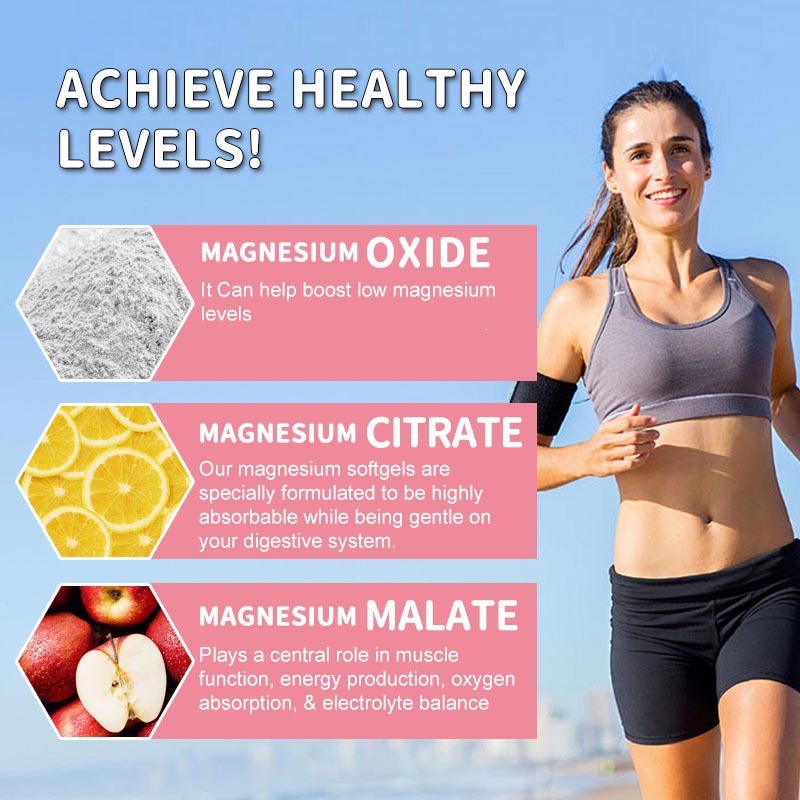 Daynee Magnesium Complex Softgels: 500mg Easily Absorbable for Wellness
