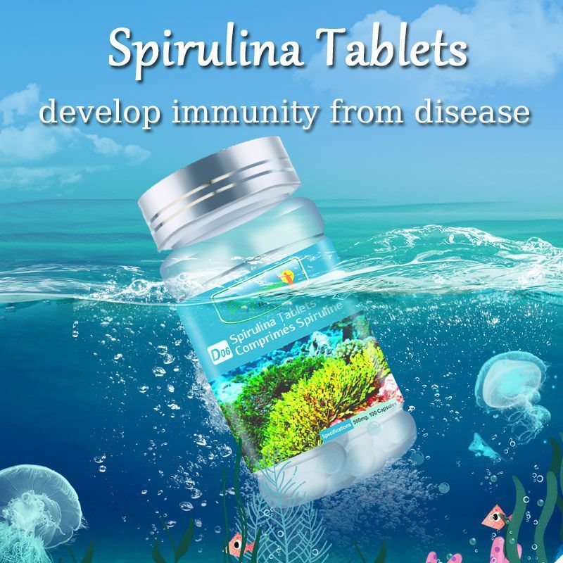 Spirulina Soft Capsules Vitamins to Improve Immunity