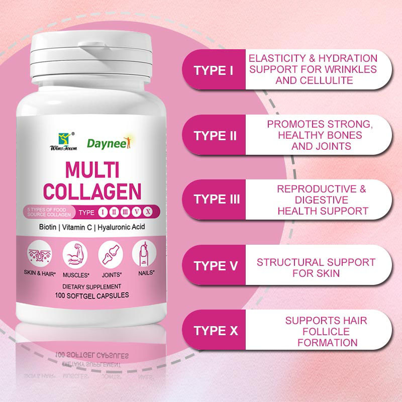 MULTI COLLAGEN Evening primrose softgel vitamin e capsule