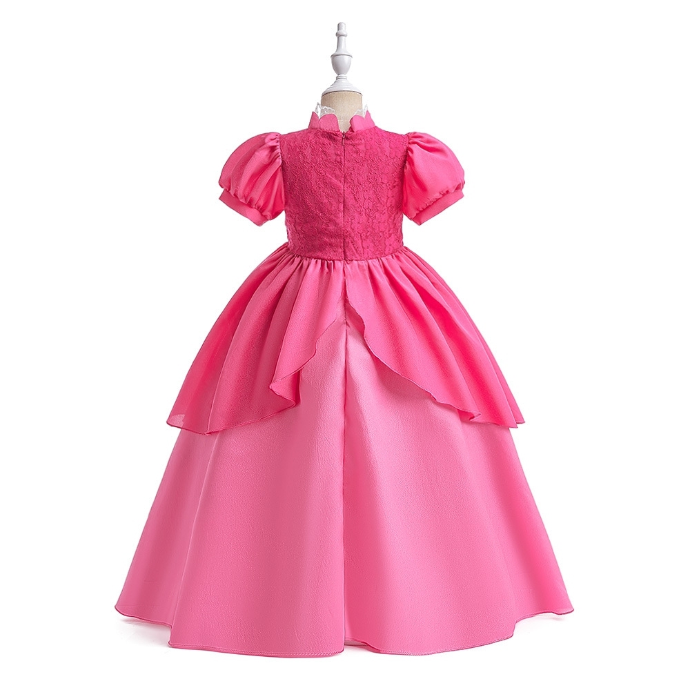 Elegant Princess Dresses for Girls: Silk & Lace Designs with Floral Embroidery, Tulle Skirts & Turquoise Gemstone Details | Whimsical Special Occasion Attire