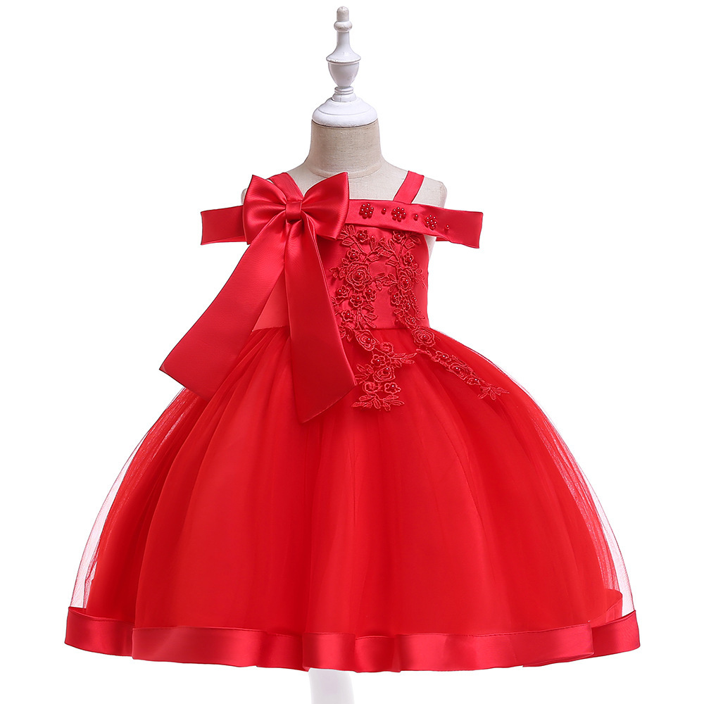 Elegant Children's Dresses: Floral Lace, Tulle Skirts & Satin Ribbons for Special Occasions | Whimsical Kidswear with Playful Elegance