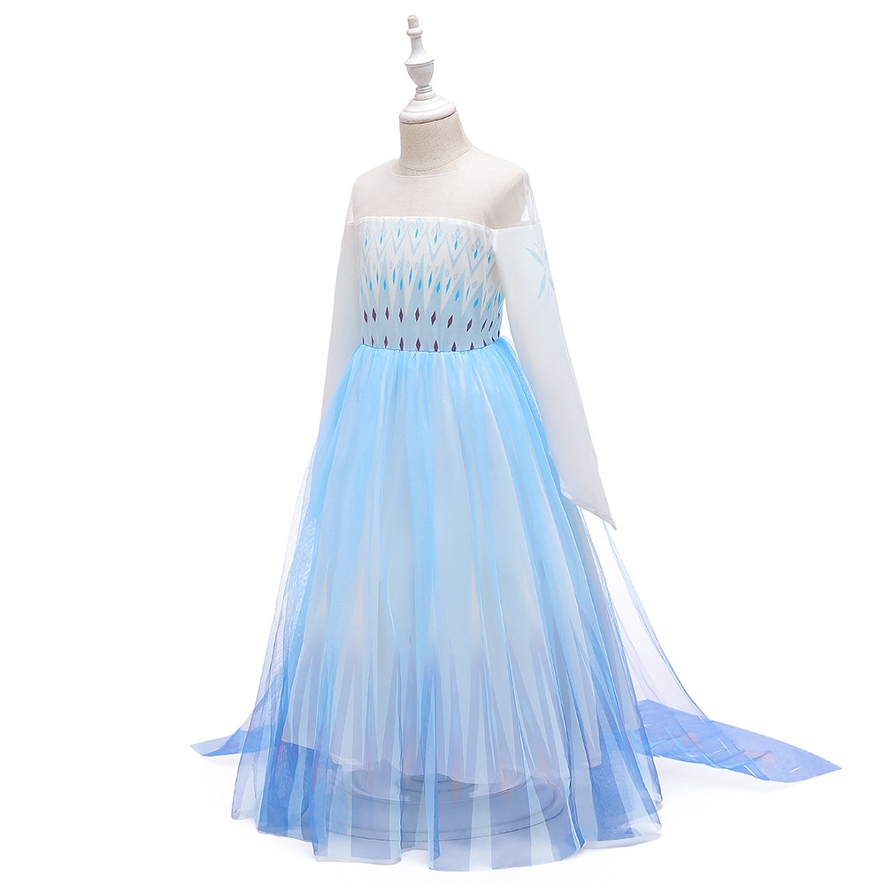 Enchanting Gradient Ice & Lavender Children's Dresses: Sheer Tulle Skirts, Geometric Patterns & Pearl Embellishments for Special Occasions