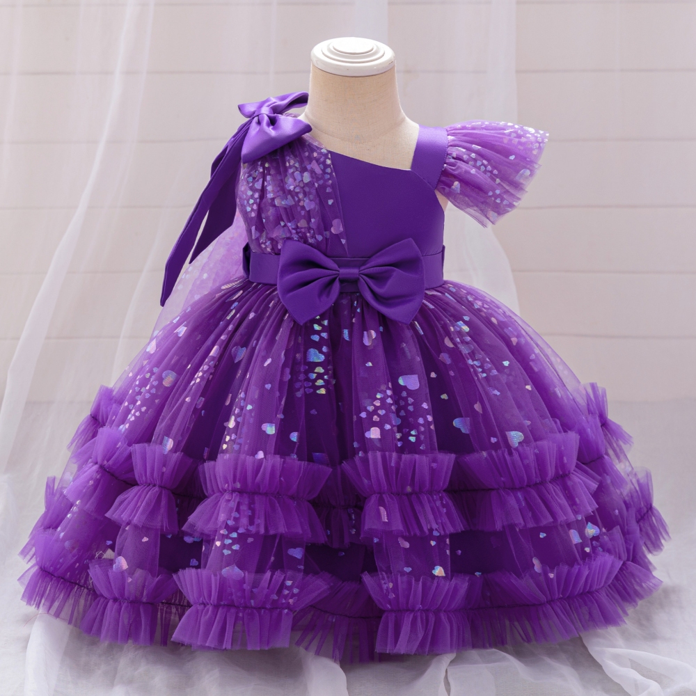 Elegant Floral Children's Dresses: Tulle Skirts, Beaded Embroidery & Sheer Mesh Details | Whimsical Special Occasion Attire for Girls