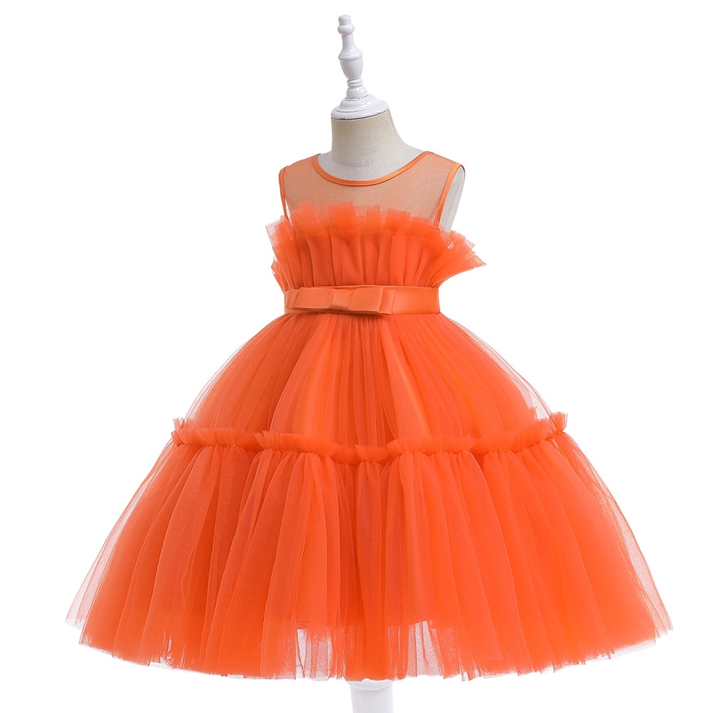 Exquisite White Tulle Children's Dress: A Dreamy Attire for Special Occasions Elegant White & Pink Tulle Dresses for Girls: Layered Silhouettes, Delicate Embroidery & Sheer Fabric Designs for Special Occasions Like Weddings, Parties & Photo Shoots