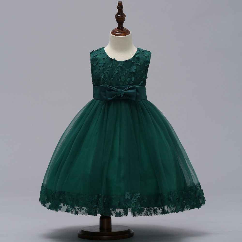 Elegant Sleeveless Tulle Dresses with Floral Accents for Little Girls Enchanting Purple & Blue Children's Dresses: Floral Embroidery, Satin & Tulle Details for Special Occasions like Weddings, Parties & Pageants