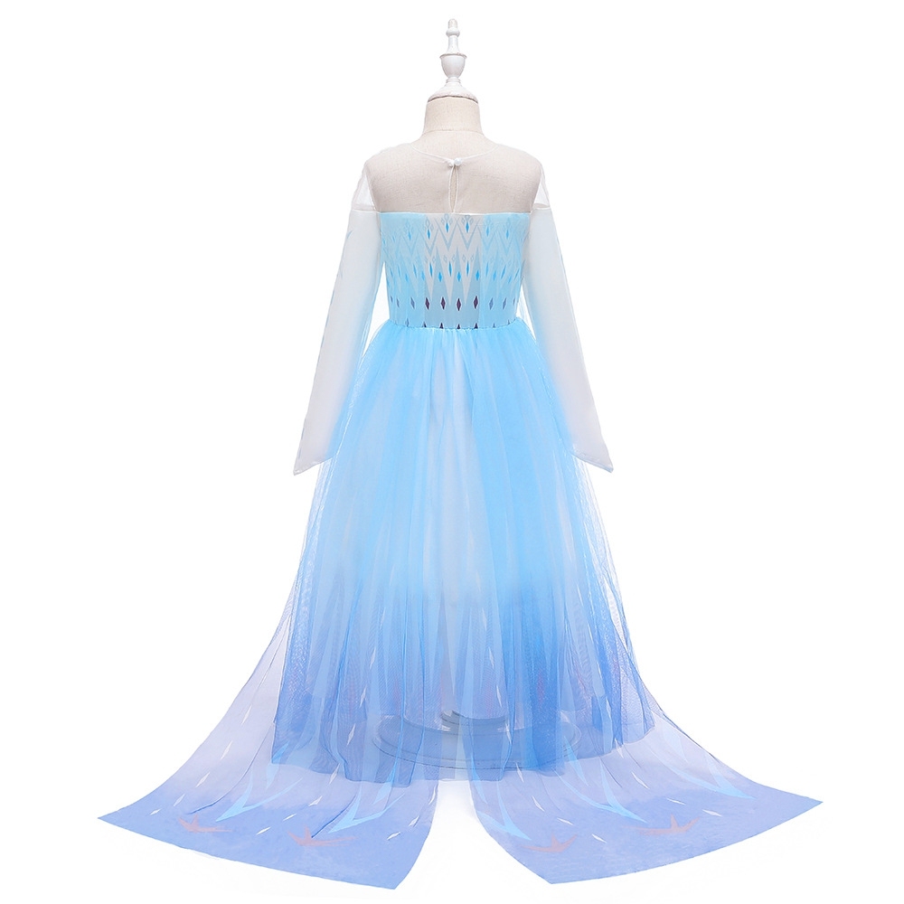 Enchanting Gradient Ice & Lavender Children's Dresses: Sheer Tulle Skirts, Geometric Patterns & Pearl Embellishments for Special Occasions