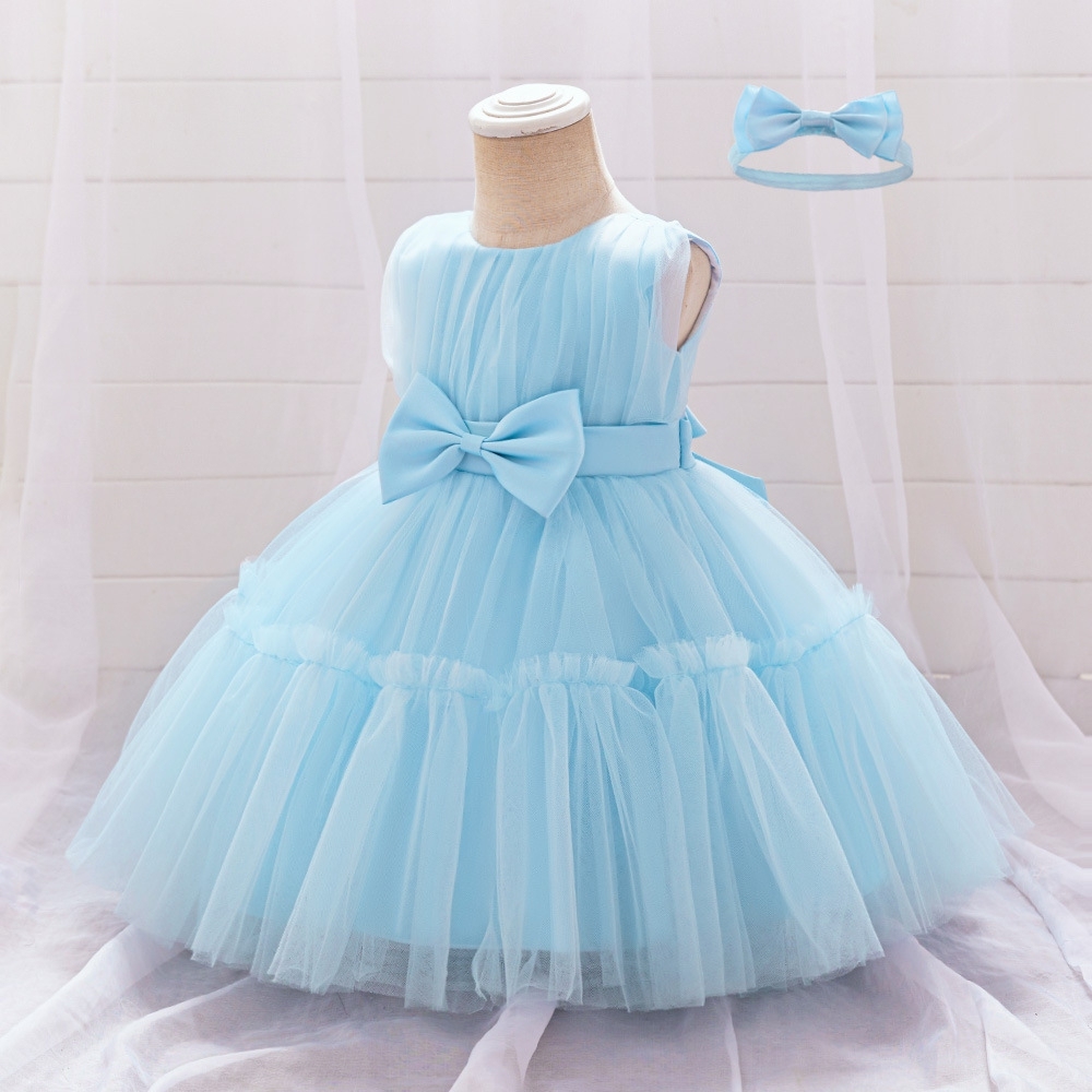 Enchanting Tulle Dresses for Girls - Layered Ruffled Designs with Bow Accents, Sheer Fabric & Princess Silhouettes for Special Occasions